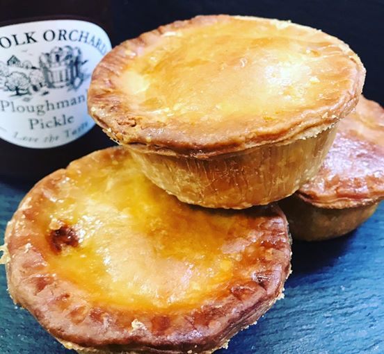 Our amazingly tasty Norfolk Pork Pies... The Norfolk Porkers x 3.