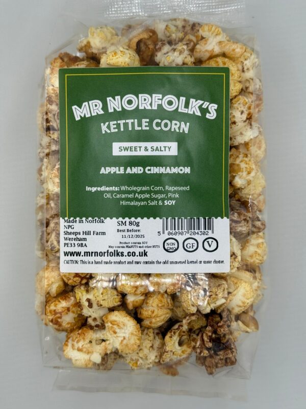 Mr Norfolk's Apple & Cinnamon Kettle Corn 240g