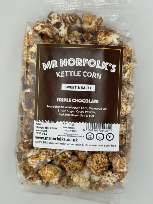 Mr Norfolk's Triple Chocolate Kettle Corn 240g